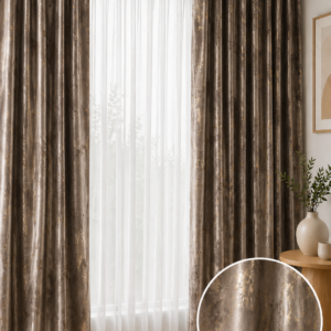 Draperie CATIFEA PITON BLACKOUT MARO CU AURIU