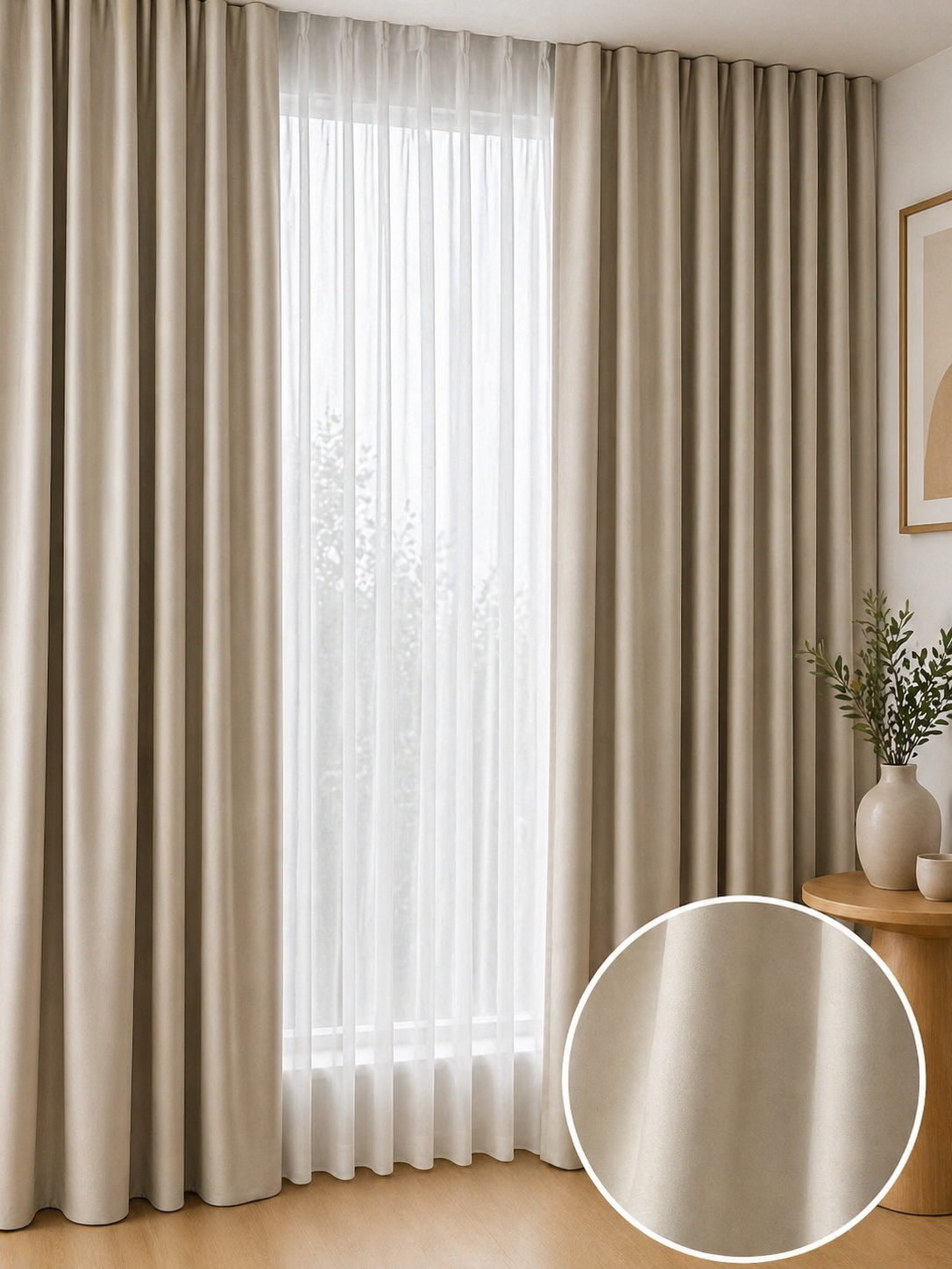 Draperie SOFT BLACKOUT BEJ