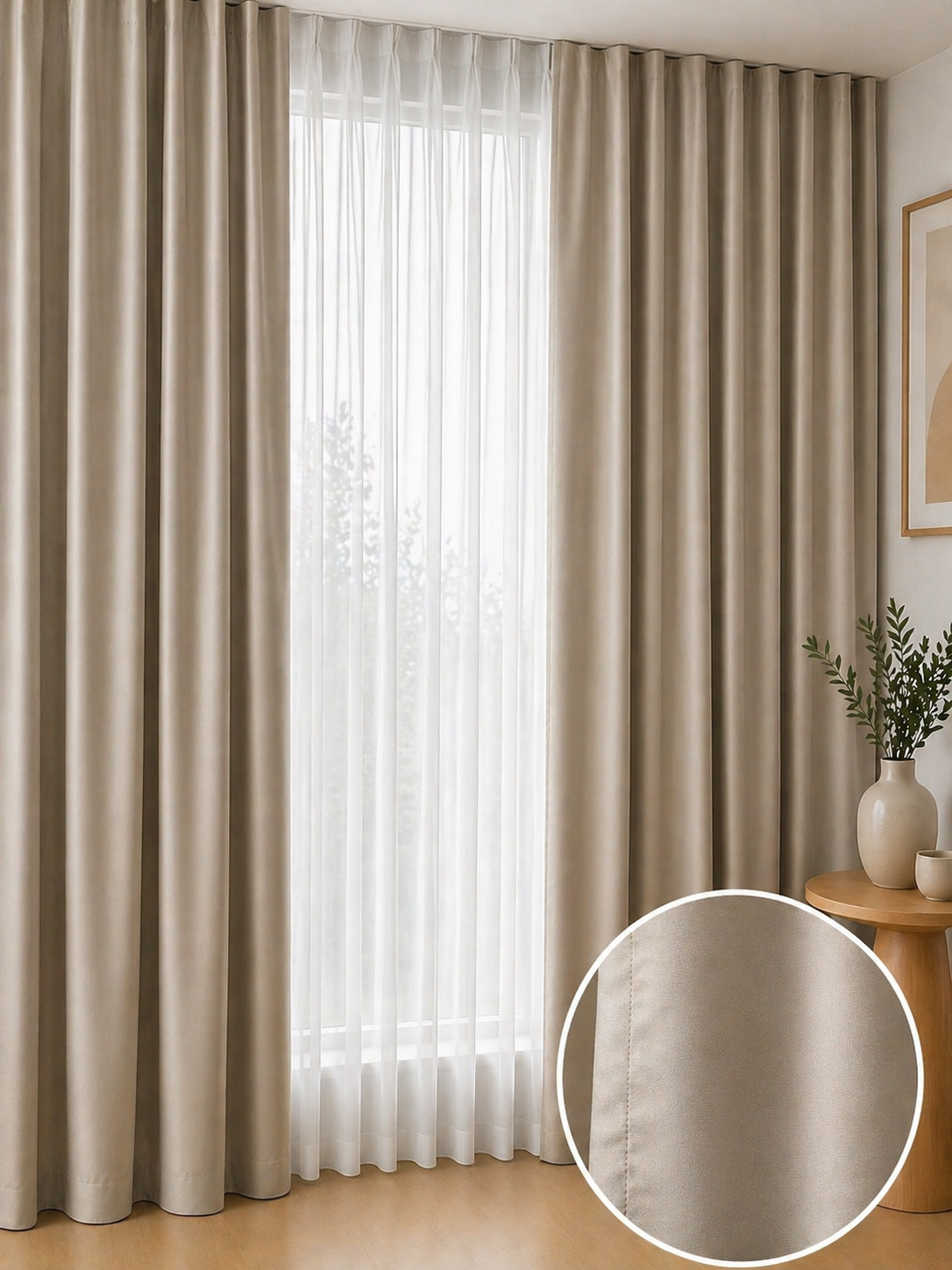 Draperie SOFT BLACKOUT GREJ