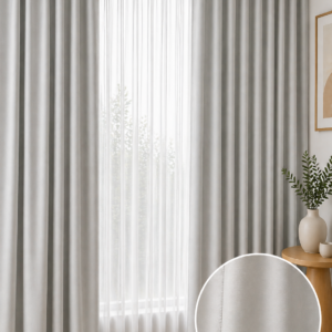 Draperie SOFT BLACKOUT GRI DESCHIS