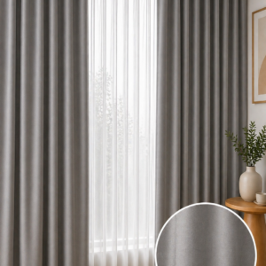 Draperie SOFT BLACKOUT GRI INCHIS